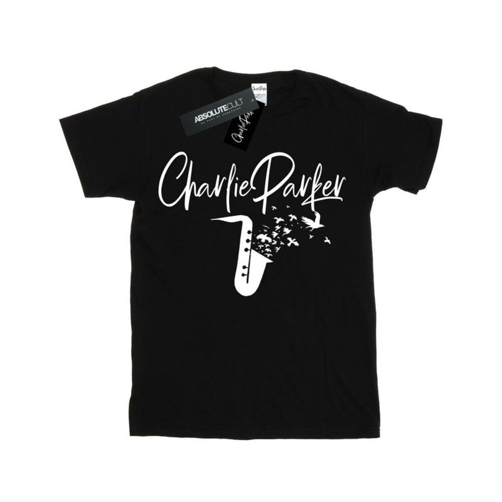Charlie Parker Mens Bird Sounds T-Shirt / Black